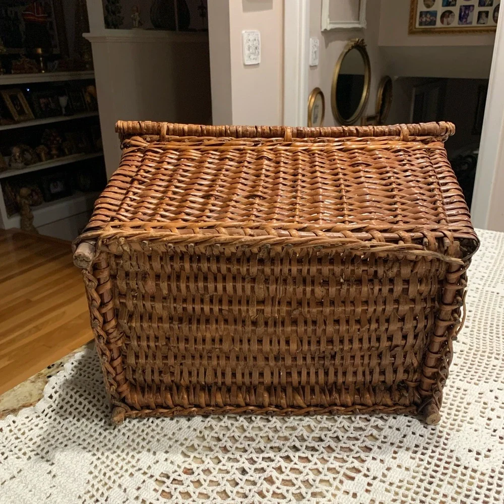 Vintage Large Wicker basket